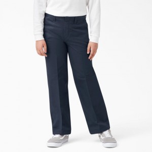 Kids' Dickies Classic Fit Pants Navy | 729846UKX