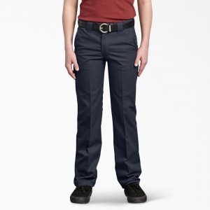 Kids' Dickies Slim Fit Pants Navy | 516384QGL