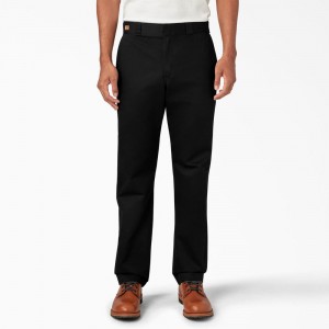 Men's Dickies 1922 Cotton Pants Black | 574823HUC