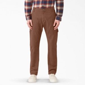 Men's Dickies 1922 Regular Fit Double Knee Pants Brown | 035189ZXA