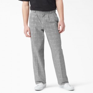 Men's Dickies Bakerhill Relaxed Fit Pants Grey | 057126GYR