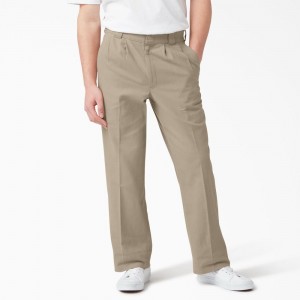 Men's Dickies Chatom Regular Fit Tapered Leg Pants Grey | 403192RYZ