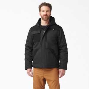 Men's Dickies DuraTech Renegade FLEX Duck Jacket Black | 054139IQB