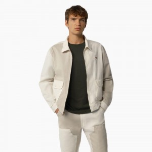 Men's Dickies Eddyville Jacket White | 034592UDI