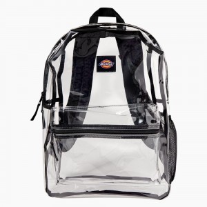 Men's Dickies Essential Clear Backpack White | 267043UQP