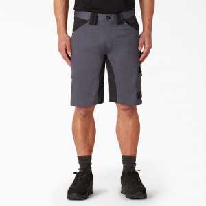 Men's Dickies FLEX Performance Workwear GDT Cargo Shorts Grey | 679105FYQ