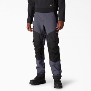 Men's Dickies FLEX Performance Workwear Regular Fit Technical Pants Grey | 904315DJX