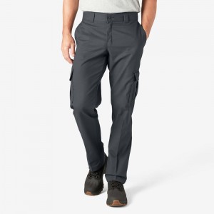 Men's Dickies FLEX Regular Fit Cargo Pants Grey | 856304MDX