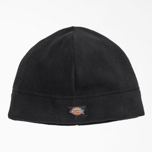 Men's Dickies Fleece Beanie Black | 840795MHN