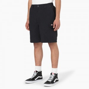 Men's Dickies Jackson Regular Fit Cargo Shorts Black | 784631UTD