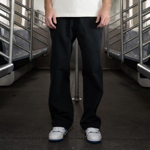 Men's Dickies Jake Hayes Relaxed Fit Duck Pants Black | 192850KEZ