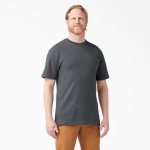 Men's Dickies Lightweight Short Sleeve Pocket T-Shirt Grey | 508467CHG