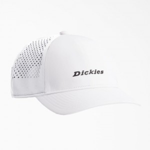 Men's Dickies Low Pro Athletic Trucker Hat White | 513674JWM