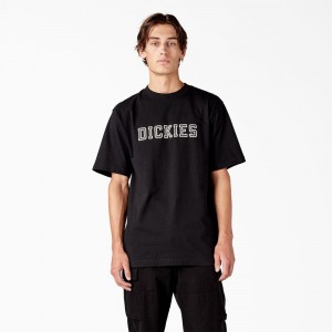 Men's Dickies Melvern Graphic T-Shirt Black | 801625QLD