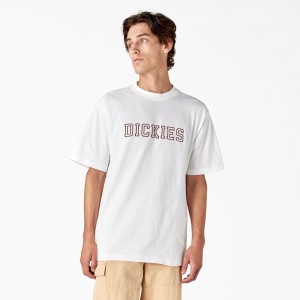 Men's Dickies Melvern Graphic T-Shirt White | 375028XML