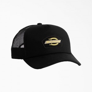 Men's Dickies Mid Pro Foam Trucker Hat Black | 138057IPJ