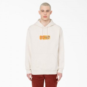 Men's Dickies Paxico Graphic Hoodie White | 197208IRM