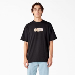 Men's Dickies Paxico Graphic T-Shirt Black | 074821VPI