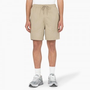 Men's Dickies Pelican Rapids Relaxed Fit Shorts Khaki | 347251XMN