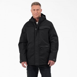 Men's Dickies Performance Workwear Insulated Jacket Black | 304958BDV