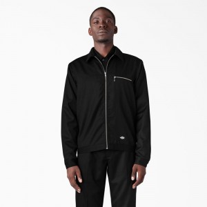 Men's Dickies Premium Collection Eisenhower Jacket Black | 089267CFP