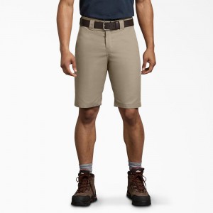 Men's Dickies Regular Fit Work Shorts Grey | 294071LKS