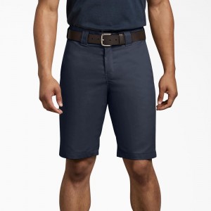 Men's Dickies Regular Fit Work Shorts Navy | 824965KCO