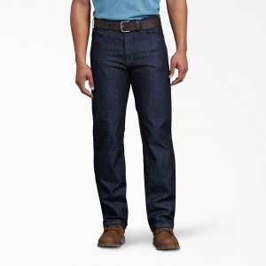 Men's Dickies Relaxed Fit Carpenter Jeans Blue | 948053RML