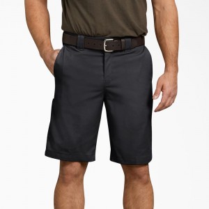 Men's Dickies Relaxed Fit Work Shorts Black | 652498EUP