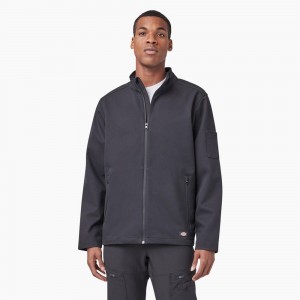 Men's Dickies Ripstop Softshell Jacket Grey | 798264MXT