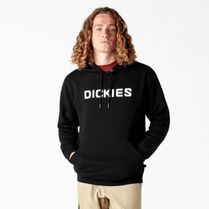 Men's Dickies Skateboarding Graphic Hoodie Black | 826704ROA