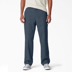 Men's Dickies Skateboarding Regular Fit Twill Pants Blue | 208461DVW