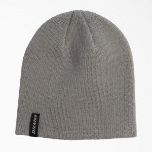 Men's Dickies Skull Cap Beanie Grey | 165380QSE