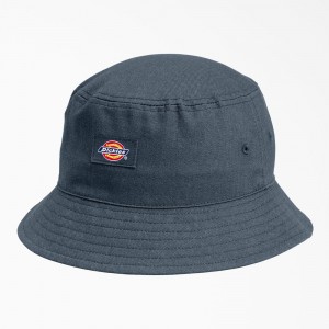 Men's Dickies Twill Bucket Hat Blue | 652789TZD