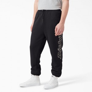 Men's Dickies Uniontown Regular Fit Sweat Pants Black | 342856NBP