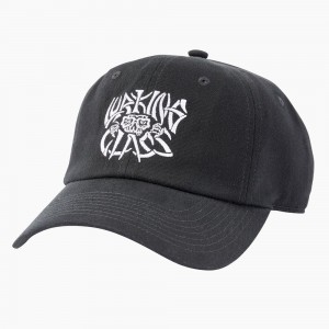 Men's Dickies x Lurking Class Curved Bill Hat Black | 473861MBA