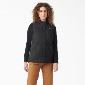 Women's Dickies DuraTech Renegade Vest Black | 493725RYS