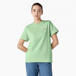 Women's Dickies Mapleton T-Shirt Green | 508219XMC