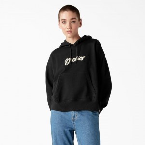 Women's Dickies Mayetta Hoodie Black | 831209HBZ