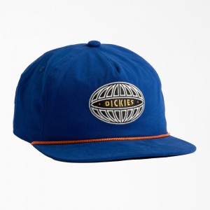 Women's Dickies Mid Pro Embroidered Cap Blue | 502168CHA