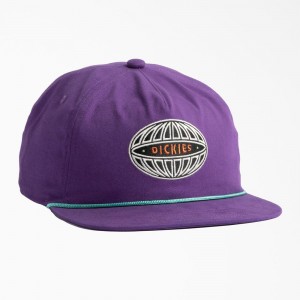 Women's Dickies Mid Pro Embroidered Cap Purple | 764382ZIX