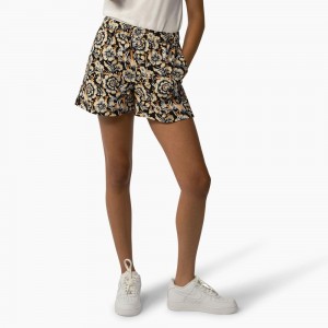 Women's Dickies Roseburg Shorts Brown | 412593TKA