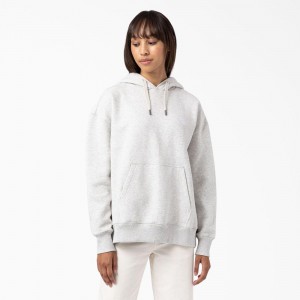 Women's Dickies Summerdale Hoodie White | 057981BVM