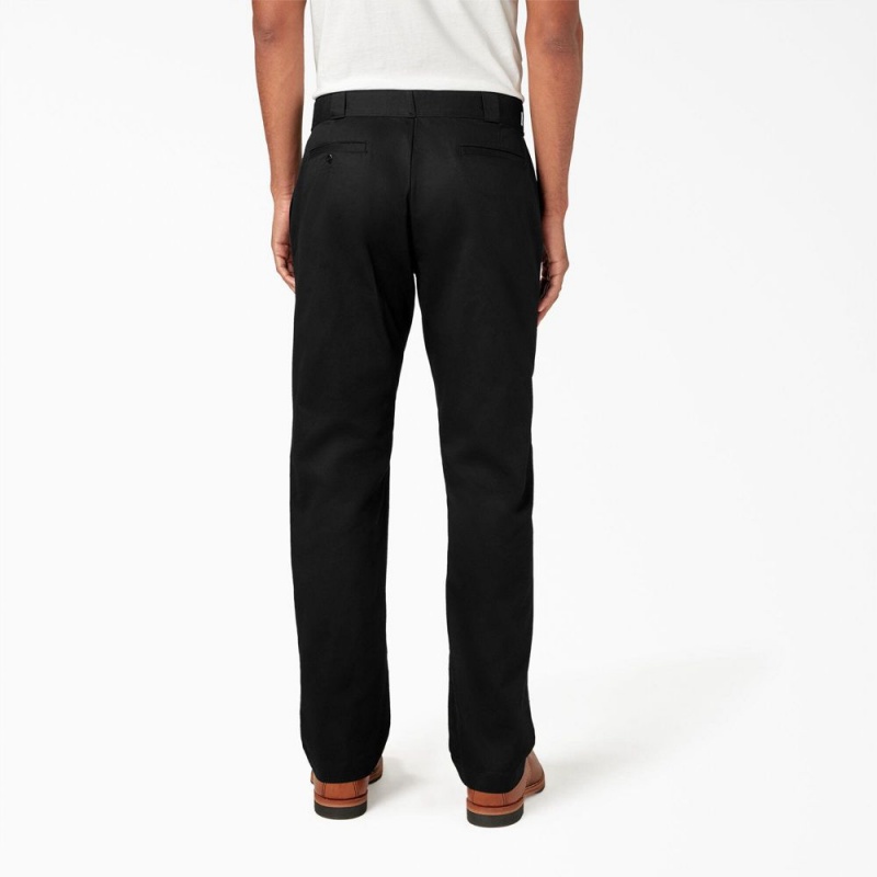 Men's Dickies 1922 Cotton Pants Black | 574823HUC