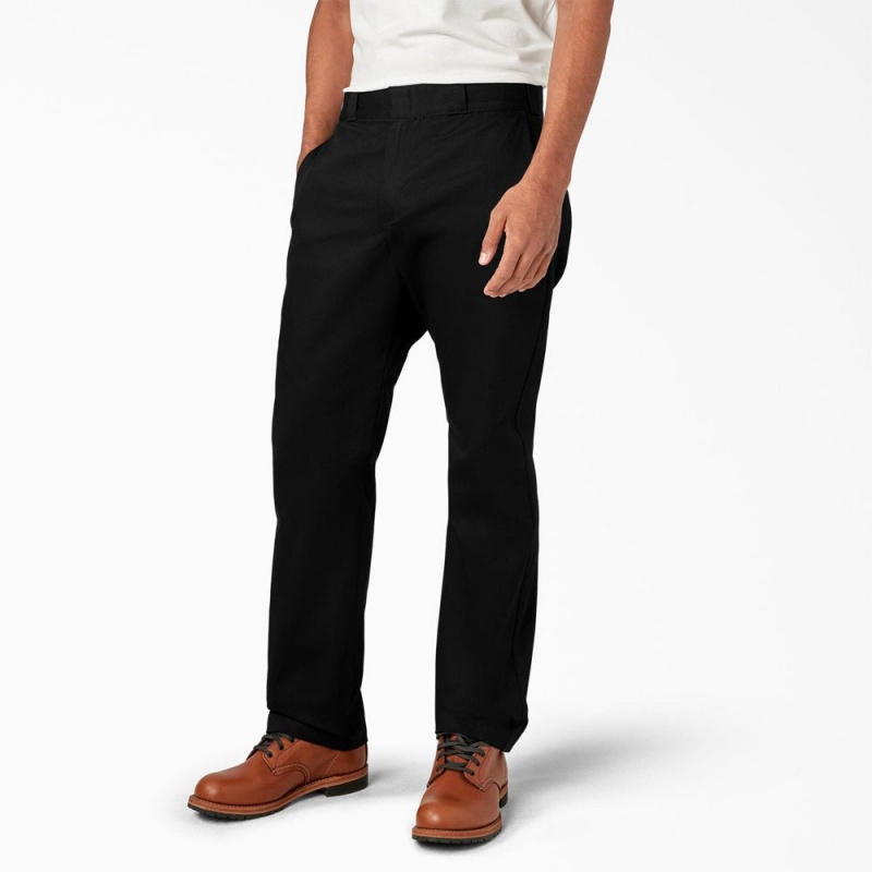 Men's Dickies 1922 Cotton Pants Black | 574823HUC