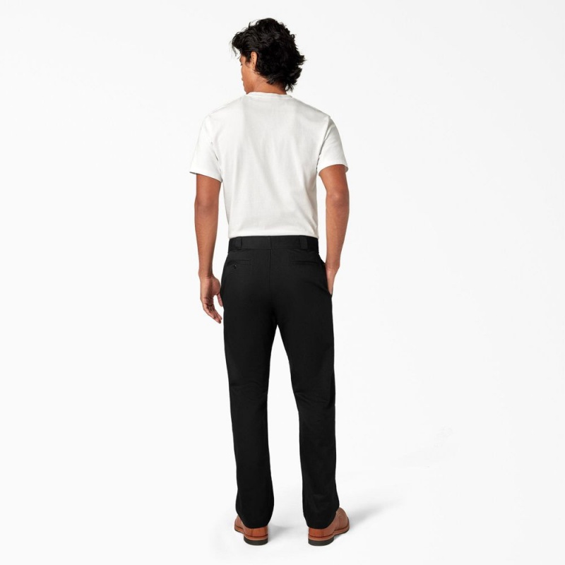 Men's Dickies 1922 Cotton Pants Black | 574823HUC