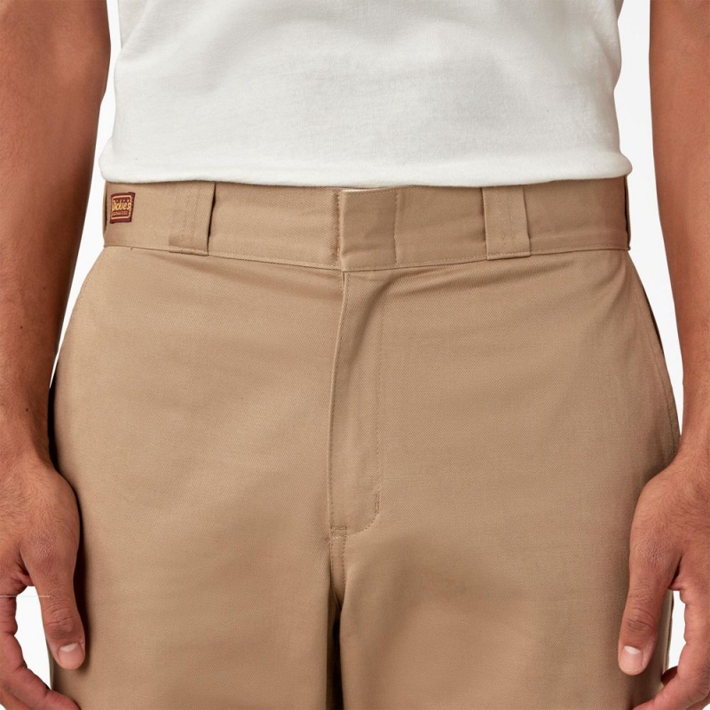 Men's Dickies 1922 Cotton Pants Khaki | 136089BGS