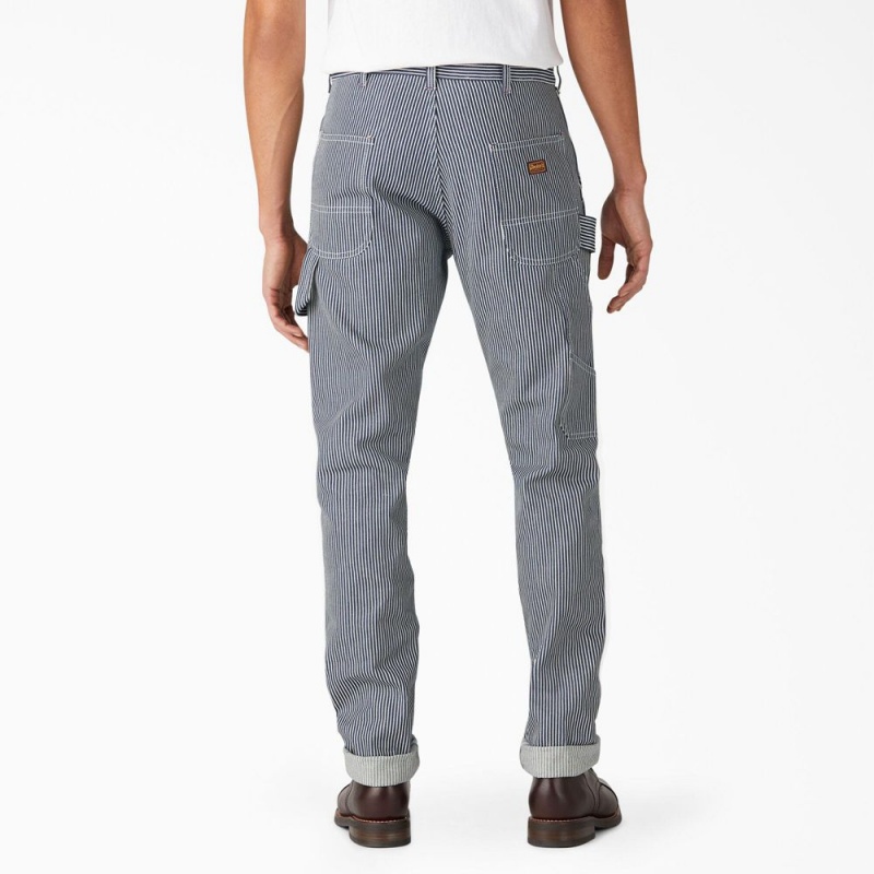 Men's Dickies 1922 Regular Fit Double Knee Pants Grey | 614392WIN