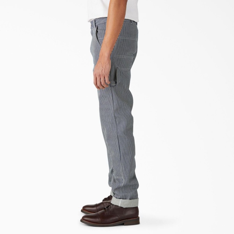 Men's Dickies 1922 Regular Fit Double Knee Pants Grey | 614392WIN