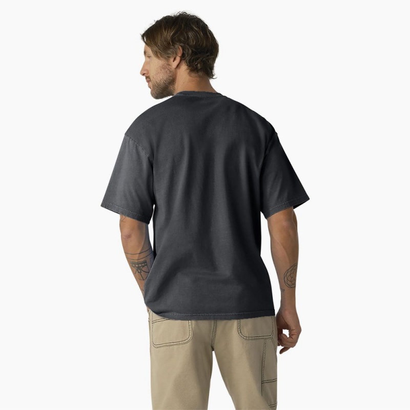 Men's Dickies Bandon Short Sleeve T-Shirt Grey | 351697FZM